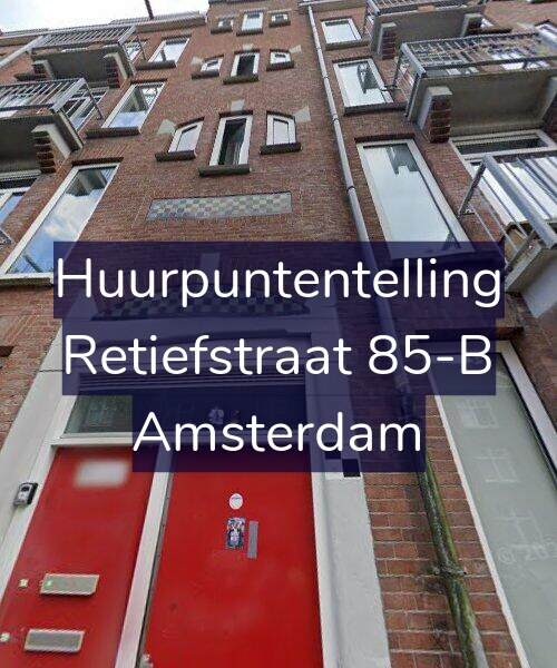 Foto gevel Huurpuntentelling voor Retiefstraat 85-B, Amsterdam