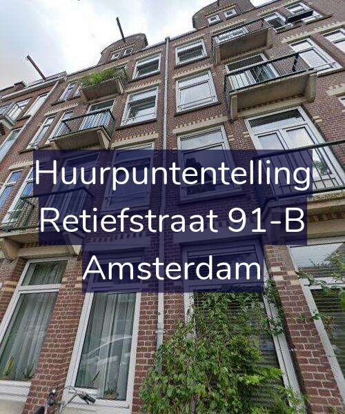 Foto gevel Huurpuntentelling voor Retiefstraat 91-B, Amsterdam