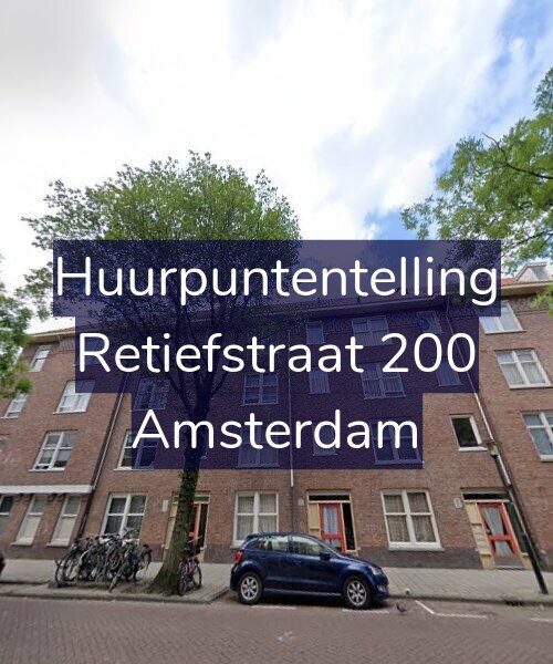 Foto gevel Huurpuntentelling voor Retiefstraat 200, Amsterdam