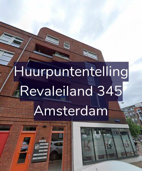 Foto gevel Huurpuntentelling voor Revaleiland 345, Amsterdam