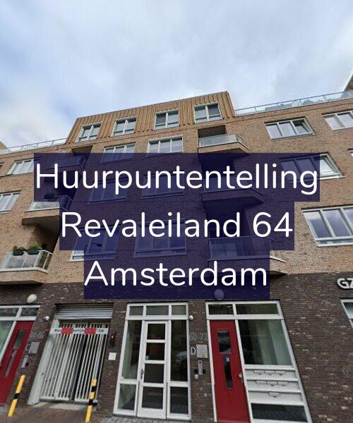 Foto gevel Huurpuntentelling voor Revaleiland 64, Amsterdam