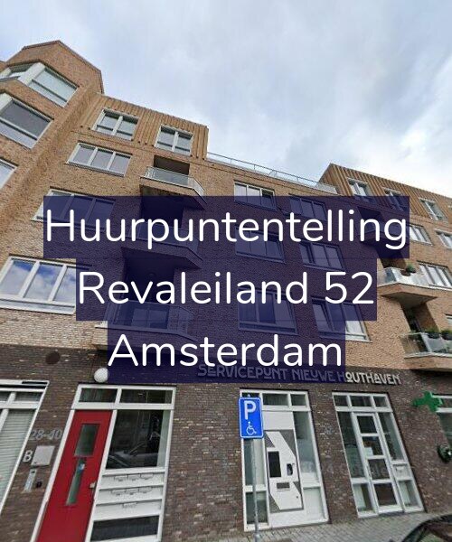 Foto gevel Huurpuntentelling voor Revaleiland 52, Amsterdam