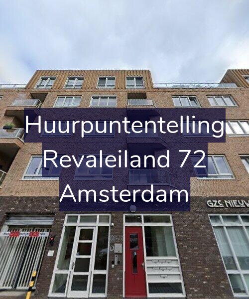 Foto gevel Huurpuntentelling voor Revaleiland 72, Amsterdam