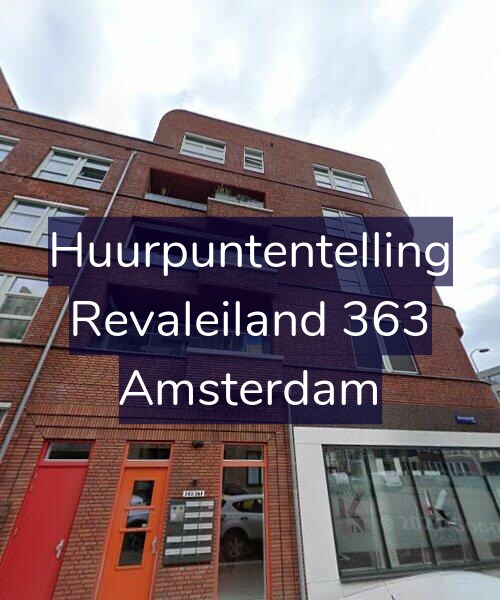 Foto gevel Huurpuntentelling voor Revaleiland 363, Amsterdam