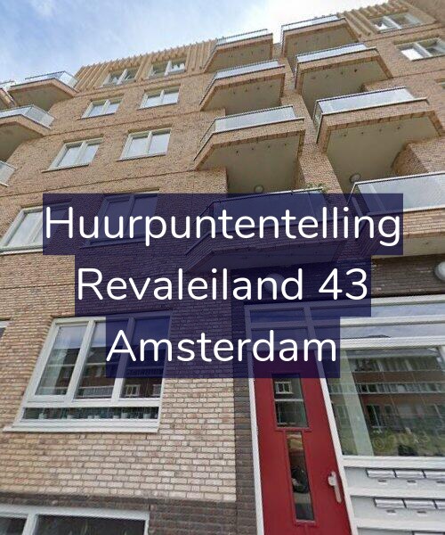 Foto gevel Huurpuntentelling voor Revaleiland 43, Amsterdam