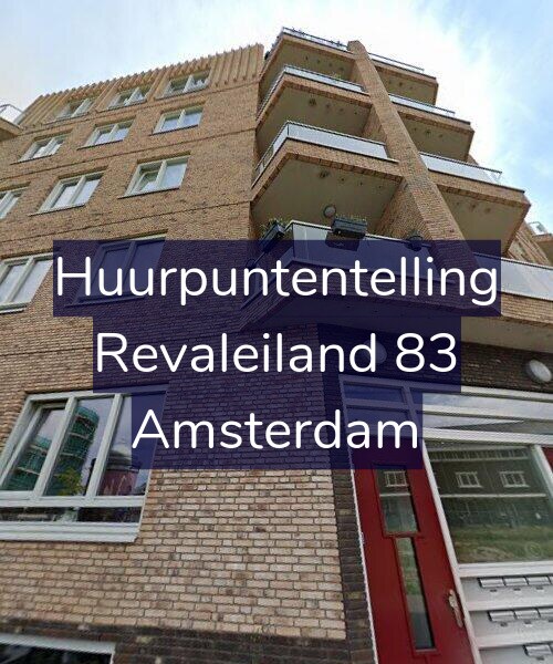 Foto gevel Huurpuntentelling voor Revaleiland 83, Amsterdam
