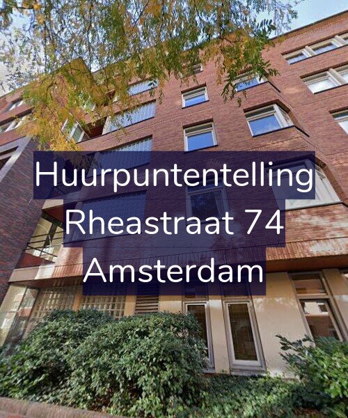 Foto gevel Huurpuntentelling voor Rheastraat 74, Amsterdam