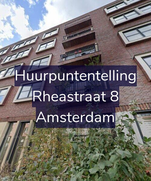 Foto gevel Huurpuntentelling voor Rheastraat 8, Amsterdam