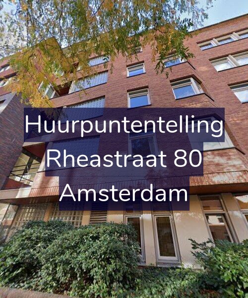 Foto gevel Huurpuntentelling voor Rheastraat 80, Amsterdam
