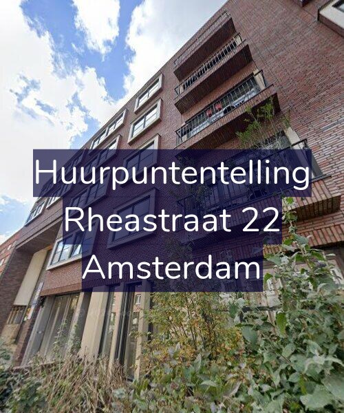 Foto gevel Huurpuntentelling voor Rheastraat 22, Amsterdam
