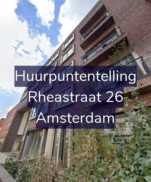 Foto gevel Huurpuntentelling voor Rheastraat 26, Amsterdam