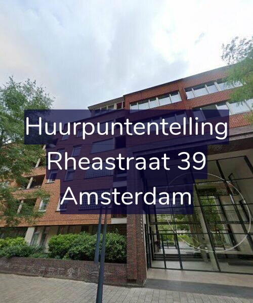 Foto gevel Huurpuntentelling voor Rheastraat 39, Amsterdam