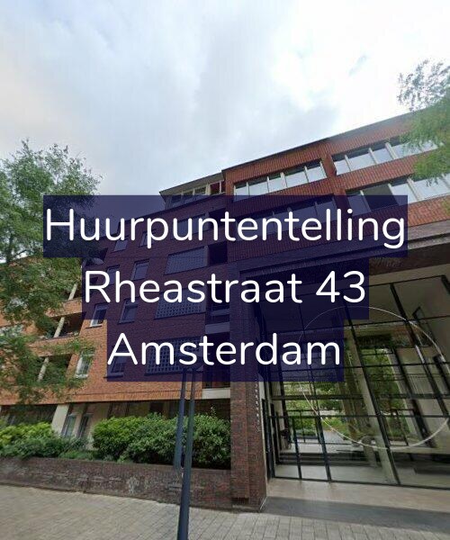 Foto gevel Huurpuntentelling voor Rheastraat 43, Amsterdam