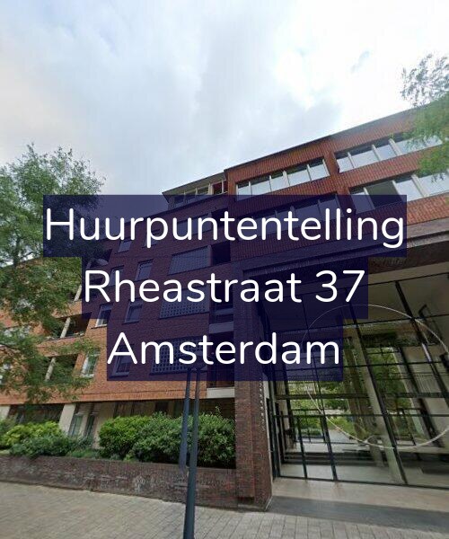 Foto gevel Huurpuntentelling voor Rheastraat 37, Amsterdam