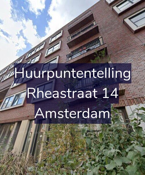 Foto gevel Huurpuntentelling voor Rheastraat 14, Amsterdam