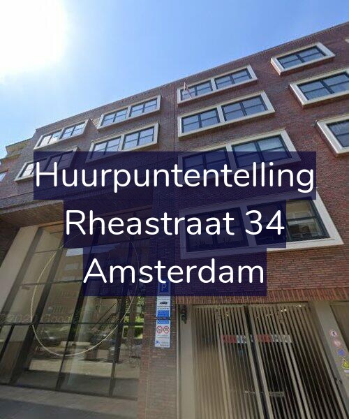 Foto gevel Huurpuntentelling voor Rheastraat 34, Amsterdam