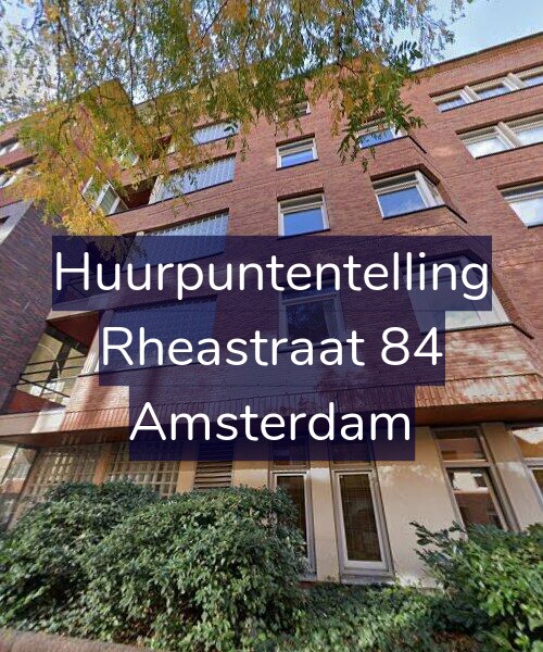 Foto gevel Huurpuntentelling voor Rheastraat 84, Amsterdam