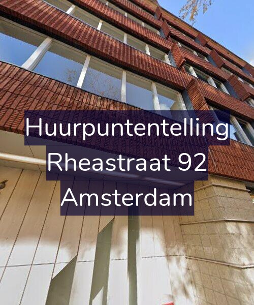 Foto gevel Huurpuntentelling voor Rheastraat 92, Amsterdam