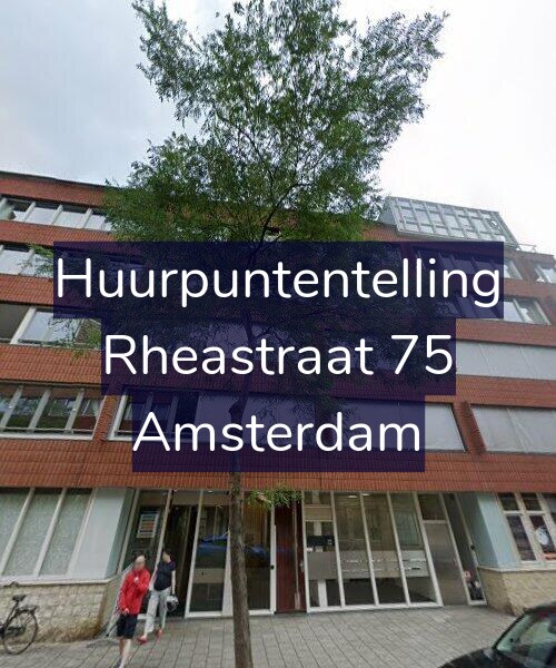 Foto gevel Huurpuntentelling voor Rheastraat 75, Amsterdam