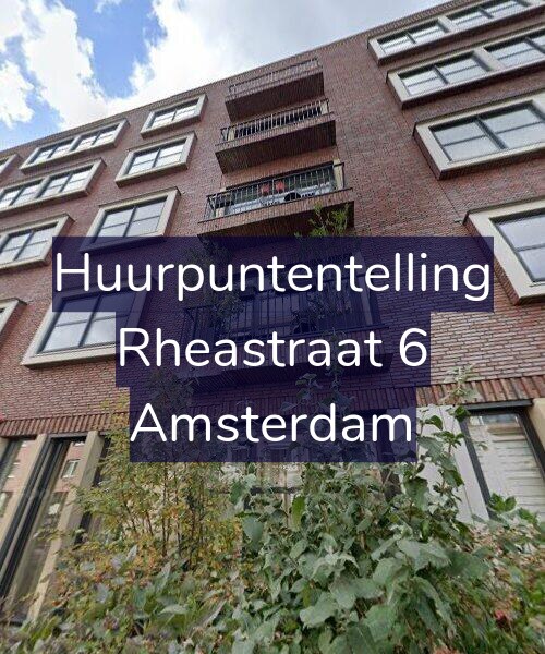Foto gevel Huurpuntentelling voor Rheastraat 6, Amsterdam