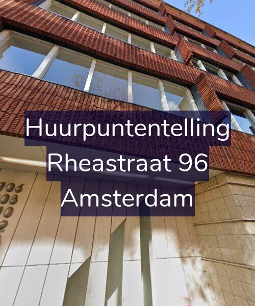 Foto gevel Huurpuntentelling voor Rheastraat 96, Amsterdam