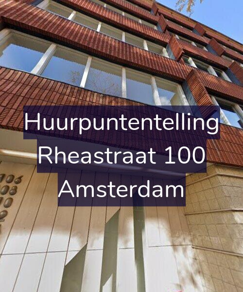 Foto gevel Huurpuntentelling voor Rheastraat 100, Amsterdam