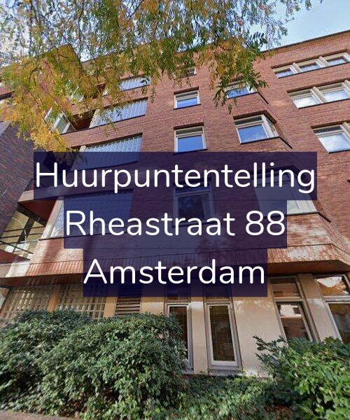 Foto gevel Huurpuntentelling voor Rheastraat 88, Amsterdam