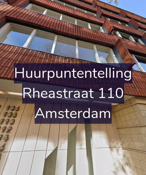 Foto gevel Huurpuntentelling voor Rheastraat 110, Amsterdam