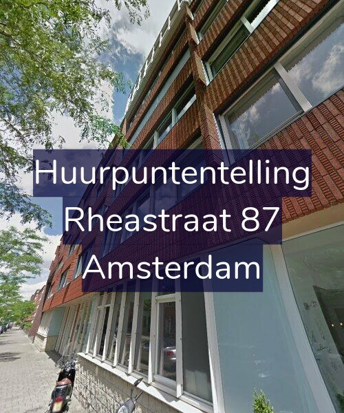 Foto gevel Huurpuntentelling voor Rheastraat 87, Amsterdam