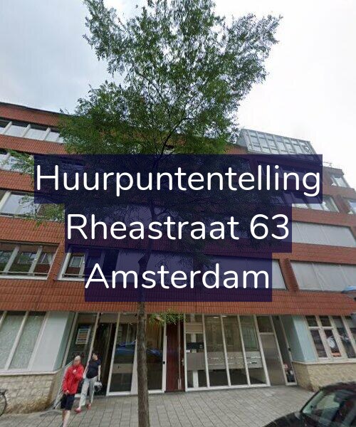 Foto gevel Huurpuntentelling voor Rheastraat 63, Amsterdam
