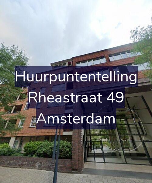 Foto gevel Huurpuntentelling voor Rheastraat 49, Amsterdam