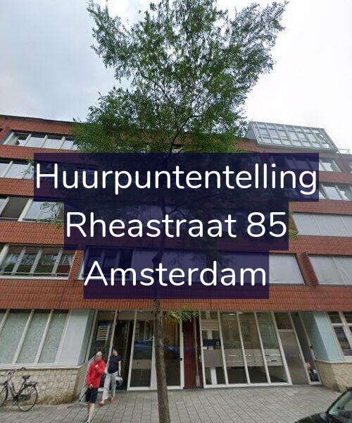 Foto gevel Huurpuntentelling voor Rheastraat 85, Amsterdam