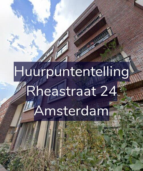 Foto gevel Huurpuntentelling voor Rheastraat 24, Amsterdam