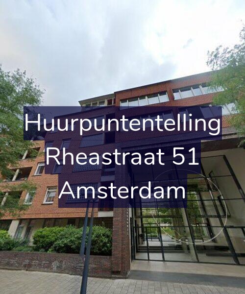 Foto gevel Huurpuntentelling voor Rheastraat 51, Amsterdam