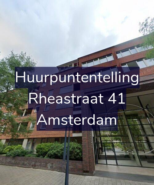 Foto gevel Huurpuntentelling voor Rheastraat 41, Amsterdam