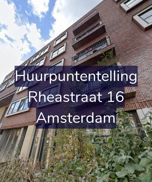 Foto gevel Huurpuntentelling voor Rheastraat 16, Amsterdam