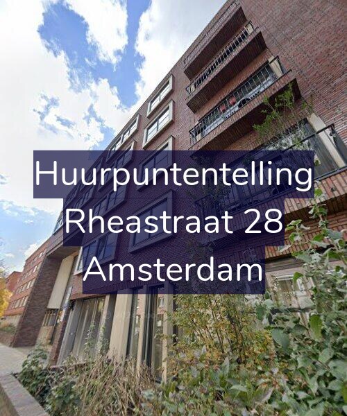 Foto gevel Huurpuntentelling voor Rheastraat 28, Amsterdam