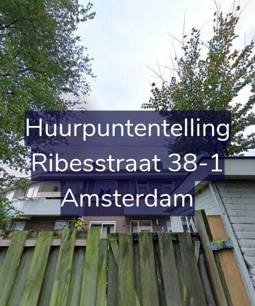 Foto gevel Huurpuntentelling voor Ribesstraat 38-1, Amsterdam