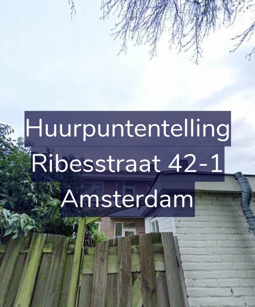 Foto gevel Huurpuntentelling voor Ribesstraat 42-1, Amsterdam