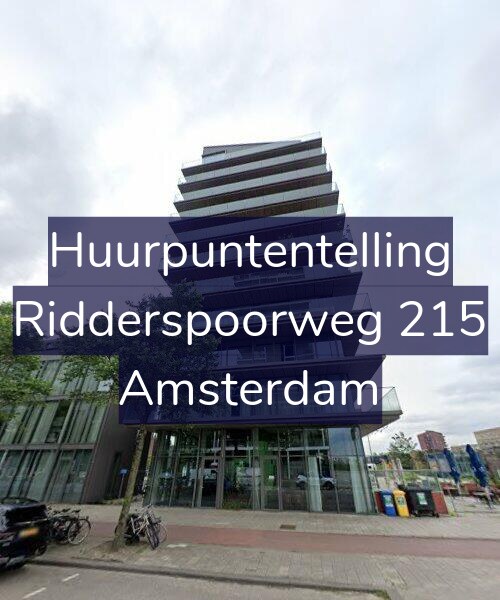 Foto gevel Huurpuntentelling voor Ridderspoorweg 215, Amsterdam