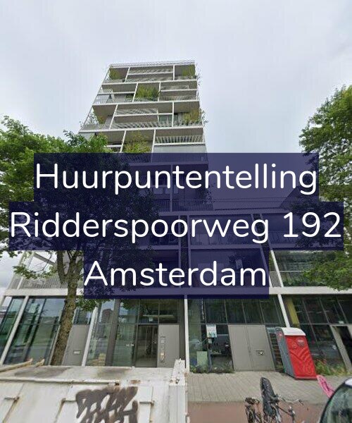 Foto gevel Huurpuntentelling voor Ridderspoorweg 192, Amsterdam