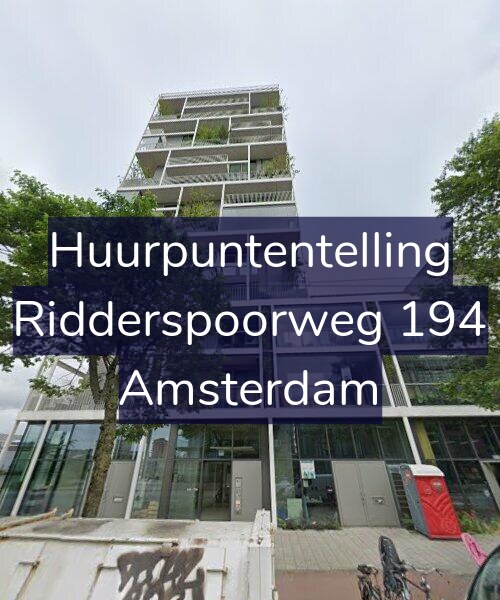 Foto gevel Huurpuntentelling voor Ridderspoorweg 194, Amsterdam