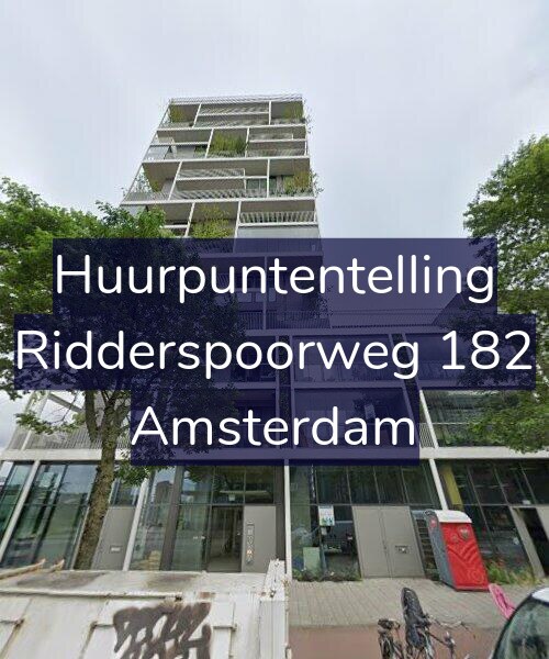 Foto gevel Huurpuntentelling voor Ridderspoorweg 182, Amsterdam