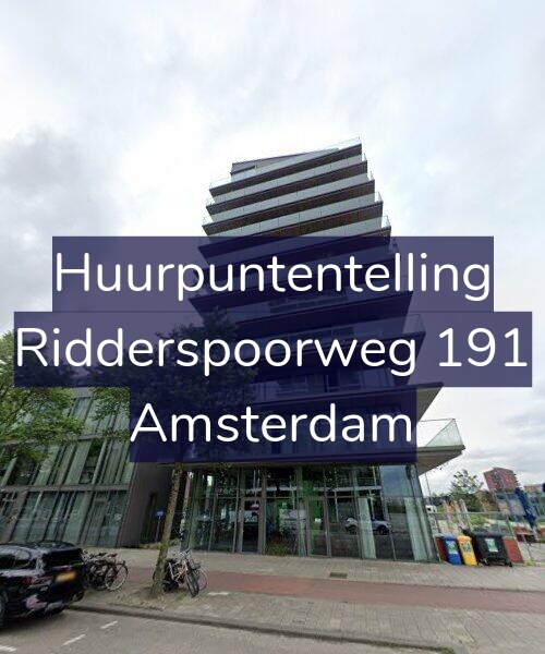 Foto gevel Huurpuntentelling voor Ridderspoorweg 191, Amsterdam