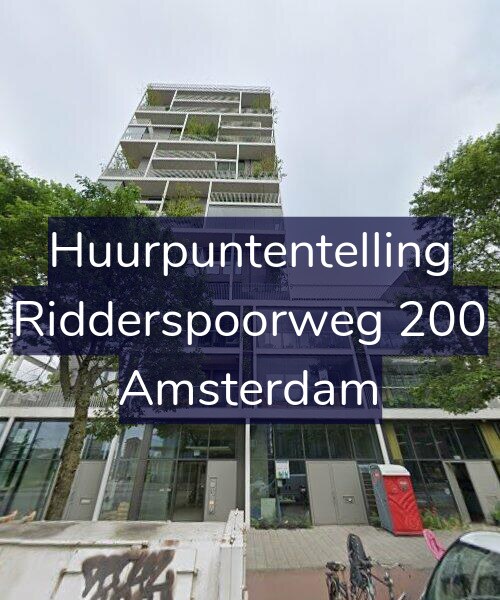 Foto gevel Huurpuntentelling voor Ridderspoorweg 200, Amsterdam