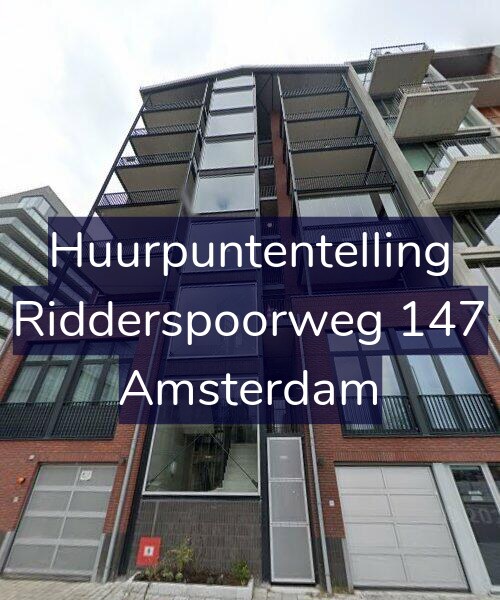Foto gevel Huurpuntentelling voor Ridderspoorweg 147, Amsterdam
