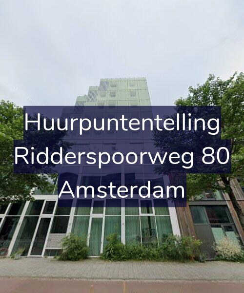 Foto gevel Huurpuntentelling voor Ridderspoorweg 80, Amsterdam