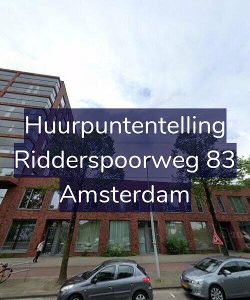 Foto gevel Huurpuntentelling voor Ridderspoorweg 83, Amsterdam