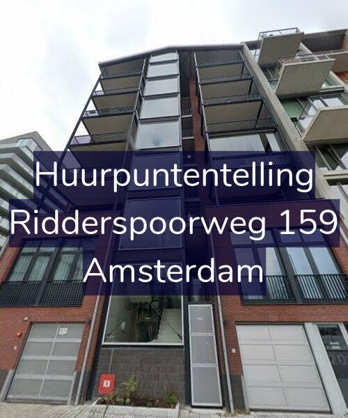 Foto gevel Huurpuntentelling voor Ridderspoorweg 159, Amsterdam