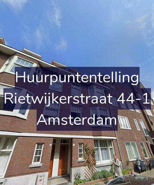 Foto gevel Huurpuntentelling voor Rietwijkerstraat 44-1, Amsterdam